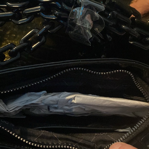 Aldo alligator pattern black small bag nwt - Picture 3 of 5